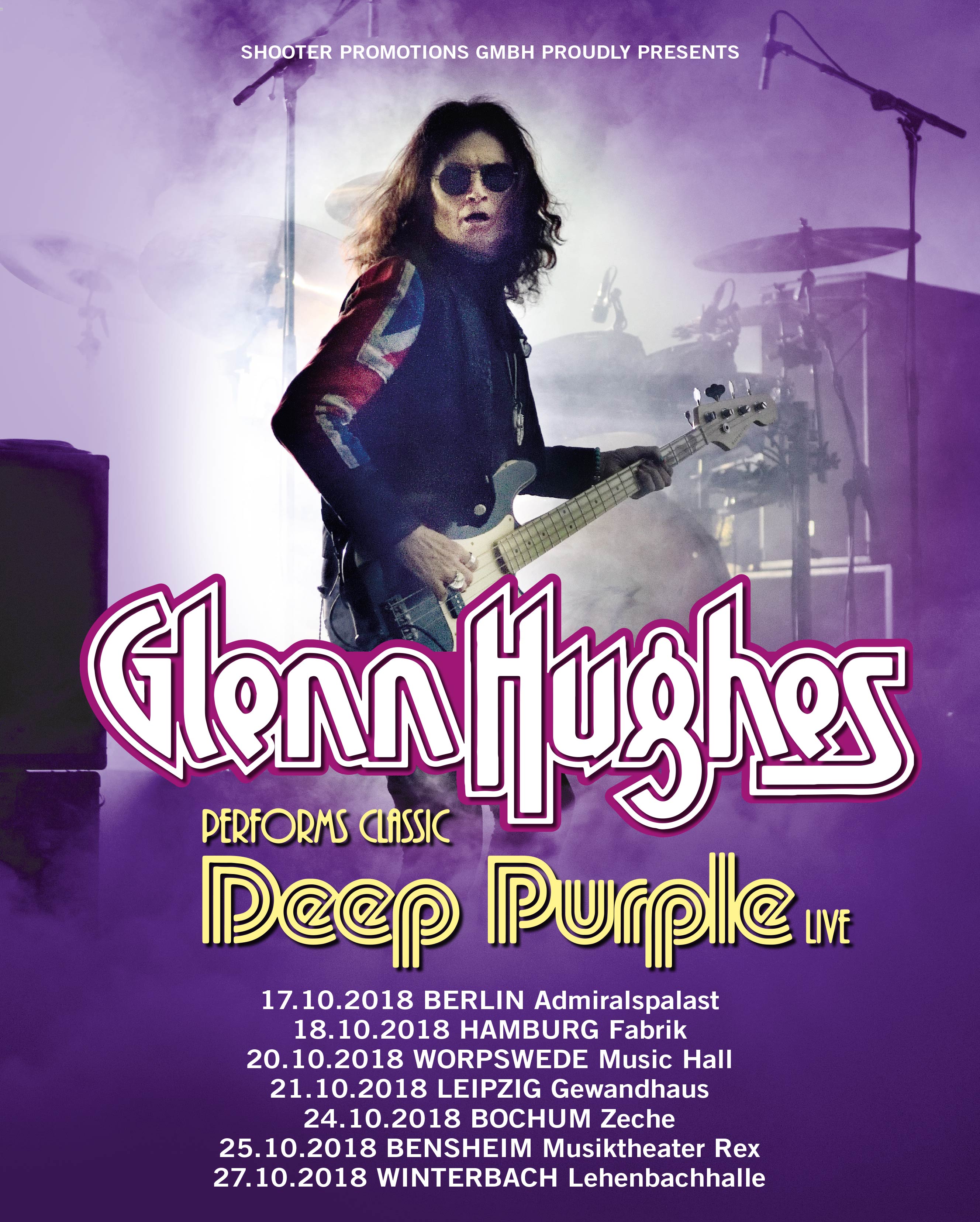 Glenn Hughes "Performs Classic Deep Purple Live"Tour 2018 (darkstars